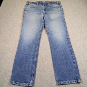 VTG Levi's 517 Orange Tab Jeans Mens 38x30 Bootcut Faded Blue Denim 90s‎ *READ*